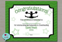 Cheerleading Cheer Award Certificate Dance Gymnastics Award For Dance Award Certificate Templates