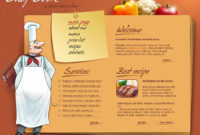 Chef Website Template #21020 With Regard To Free Website Menu Design Templates