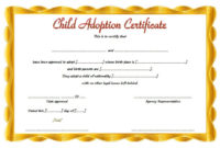 Child Adoption Certificate Template Editable [10+ Best For Pet Adoption Certificate Editable Templates