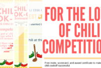 Chili Cook Off Insider: Another Free Invite, Scorecard With Regard To Chili Cook Off Award Certificate Template Free