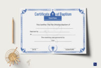 Christian Baptism Certificate Template In Adobe Photoshop In Baptism Certificate Template Word