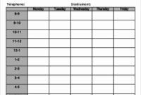 Class Schedule Template Word Beautiful Class Schedule Intended For Middle School Agenda Template