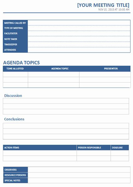 Client Notes Template Lovely Ms Word Meeting Minutes Within Meeting Agenda Template Word 2010