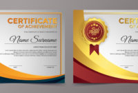 Colorful Award Certificate Template Set Download Free With Winner Certificate Template