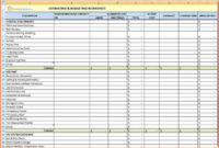 Construction Cost Tracking Spreadsheet House Expenses For Cost Tracking Template