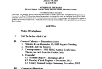 Copper Gazette: Cfpd 1 10 13 Board Meeting Agenda Inside Booster Club Meeting Agenda Template