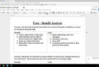 Cost Benefit Analysis Example Youtube With Regard To Project Management Cost Benefit Analysis Template