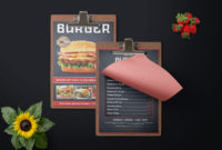 Creative Burger Psd Menu Design Template 99Effects Pertaining To Product Menu Template