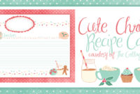 Cute Holiday Recipe Card Printable For You Plus Some Sweet For Christmas Gift Templates Free Typable