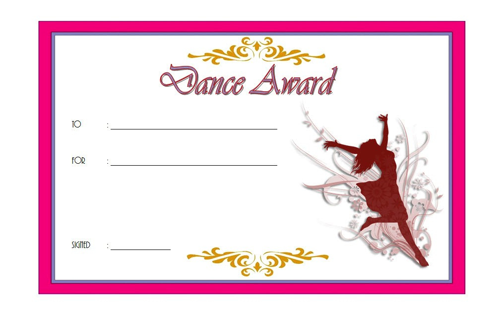 Dance Award Certificate Template 8+ Best Ideas Inside Simple Free Printable Best Wife Certificate 7 Designs