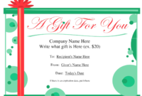 Date Night Gift Certificate Templates | Paramythia In Movie Gift Certificate Template