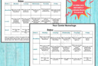 Daycare Weekly Menus/ Childcare Center Printable Menu | Etsy Throughout Daycare Menu Template