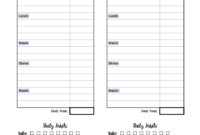 Diet Logs Printable Free | Free Printable Throughout Daily Diet Log Template