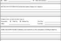 Documenting Employee Performance Template Inspirational With Employee Performance Log Template