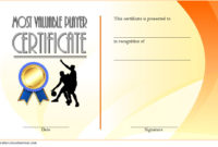 Download 10+ Basketball Mvp Certificate Editable Templates Pertaining To Amazing Basketball Certificate Template