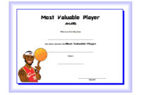 Download 10+ Basketball Mvp Certificate Editable Templates With Amazing Basketball Certificate Template