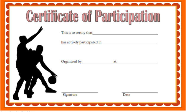 Download 7+ Basketball Participation Certificate Editable With Netball Participation Certificate Editable Templates