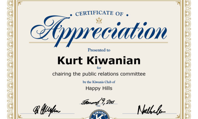 Download Certificate Appreciation Template Intended For Sample Certificate Of Recognition Template