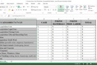 Download Construction Cost Template In Excel With Cost Management Plan Template