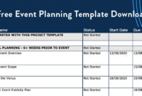 Download: Your Free Event Planning Template For Excel For Agenda Template For Event
