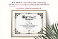 Editable Certificate Of Completion Template Printable Within Completion Certificate Editable