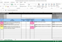 Editable Issue Management Excel Template Project In Project Management Issues Log Template