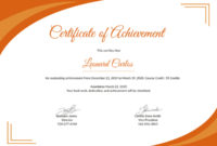 Editable New Free Doc Certificate Of Achievement For Certificate Of Kindness Template Editable Free