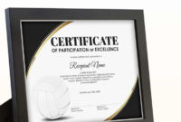 Editable Volleyball Award Certificate Template Printable With Volleyball Certificate Templates