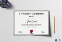 Elementary School Certificate Design Template In Psd, Word Within Fascinating Academic Certificate