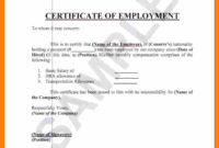 Employee Certificate Of Service Template Great Sample Regarding Fresh Employee Certificate Of Service Template