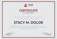 Employee Experience Certificate Template | Certificate With Regard To Awesome Free Teamwork Certificate Templates