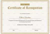 Employee Recognition Certificates Templates Calep For Inside Amazing Certificate Of Ownership Template