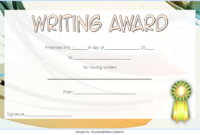 Essay Writing Competition Certificate: 9+ Creative Designs Pertaining To Handwriting Award Certificate Printable