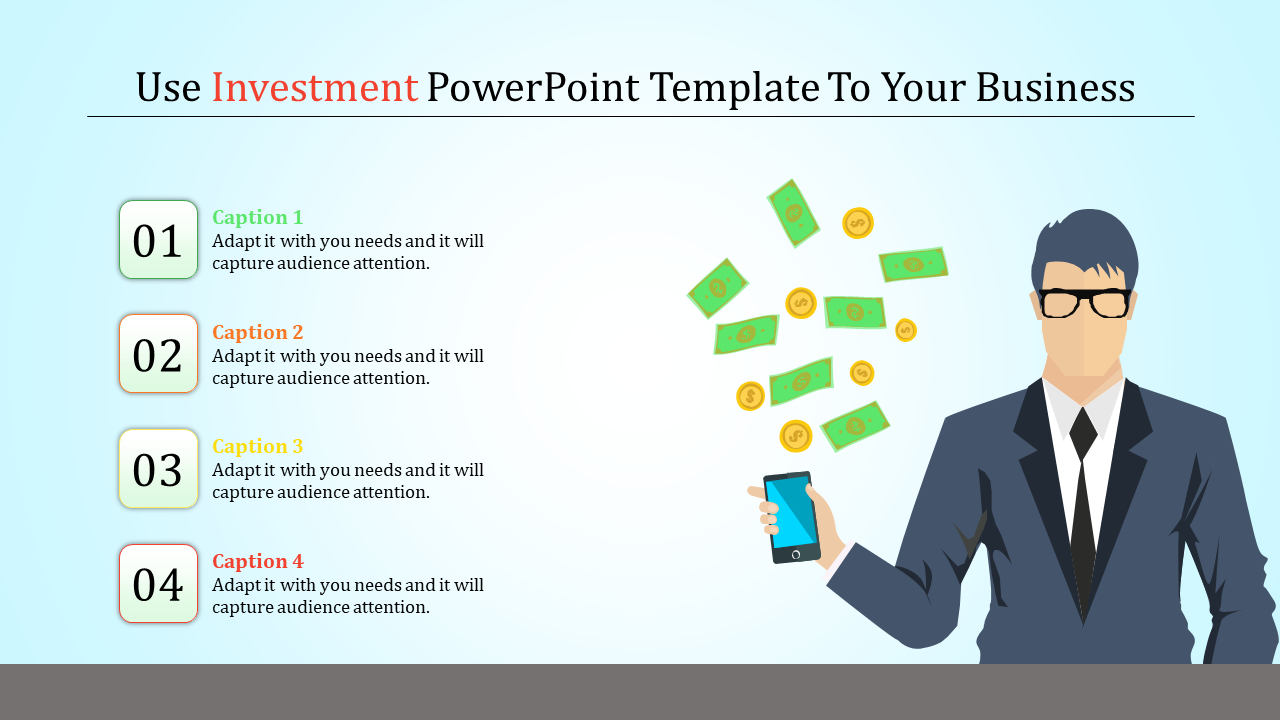 Executive Investment Powerpoint Template Pertaining To Investor Presentation Template