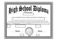 Fake Diploma Certificate Template (9) Templates Example Throughout Fake Diploma Certificate Template