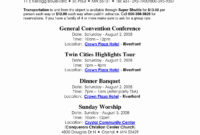 Family Reunion Itinerary Template To Pin On Latter Example With Regard To Family Meeting Agenda Template