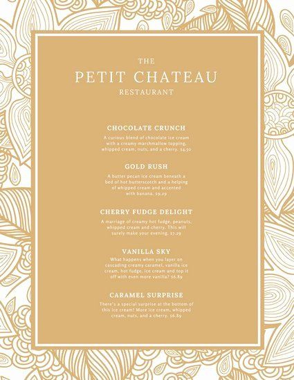 Fancy Restaurant Menu Template Awesome Black And Gold With Fancy Menu Template Free