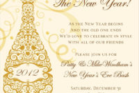Filigree Champagne Gold Invitationsnoteworthy Inside Happy New Year Certificate Template Free 2019 Ideas