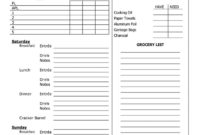 Fillable Online Campout Meal Planner Boy Scout Troop 114 Inside Camping Menu Planner Template