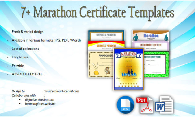 Finisher Certificate Templates Free: 7+ Best Choices In 2019 Within Fresh Finisher Certificate Templates