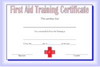 First Aid Certificate Template Free [7+ Greatest Choices] With Regard To New Certificate Of Cooking 7 Template Choices Free