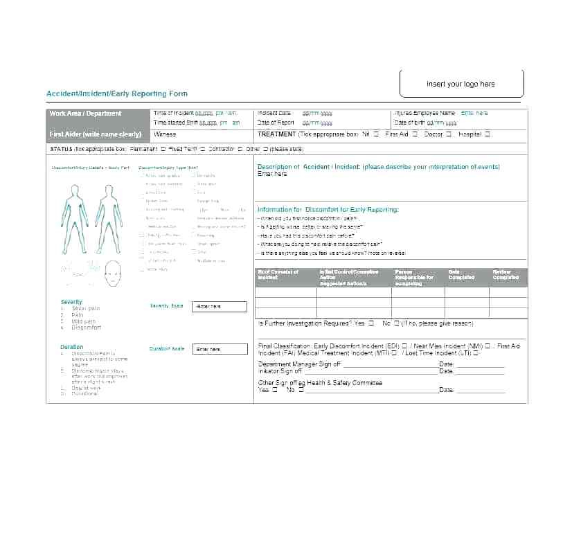 First Aid Incident Report Form Template | Professional Within First Aid Log Sheet Template