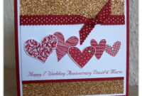 Flower Sparkle: Hearts 1St Wedding Anniversary Card Intended For Free Anniversary Gift Certificate