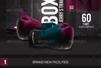 Flyer Boxing Training Gymn2N44 | Graphicriver Regarding Amazing Boxing Certificate Template