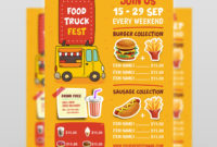 Food Truck Menu Flyer Templateowpictures On Dribbble With Regard To Food Truck Menu Template