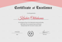 Football Excellence Award Certificate Design Template In Inside Scholarship Certificate Template Word