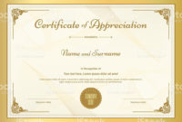 Formatted Gold Foil Certificate Template Free | Blank Inside Certificate Of Kindness Template Editable Free