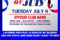 Fourth Of July Flyer Templateyoungicegfx | Graphicriver Within 4Th Of July Menu Template