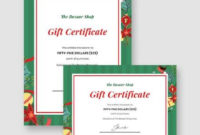 Free 11+ Gift Certificate Templates In Ai | Indesign | Ms For Amazing Gift Certificate Template Indesign