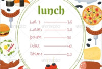 Free 13+ Sample Lunch Menu Templates In Pdf | Psd Intended For Sample Menu Design Templates